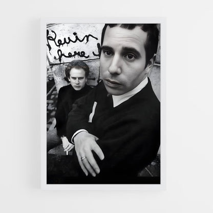 ap-simon and garfunkel-3 cadre Blanc