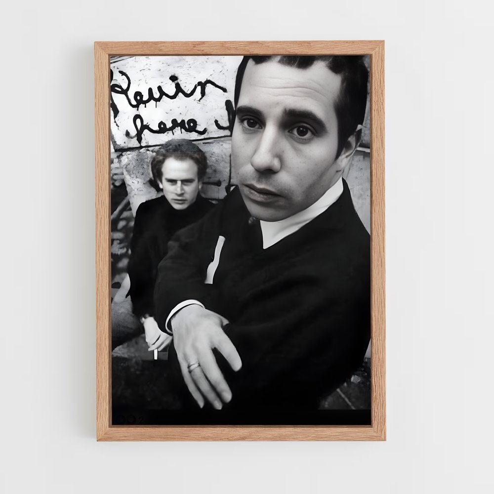 ap-simon and garfunkel-3 cadre Bois clair
