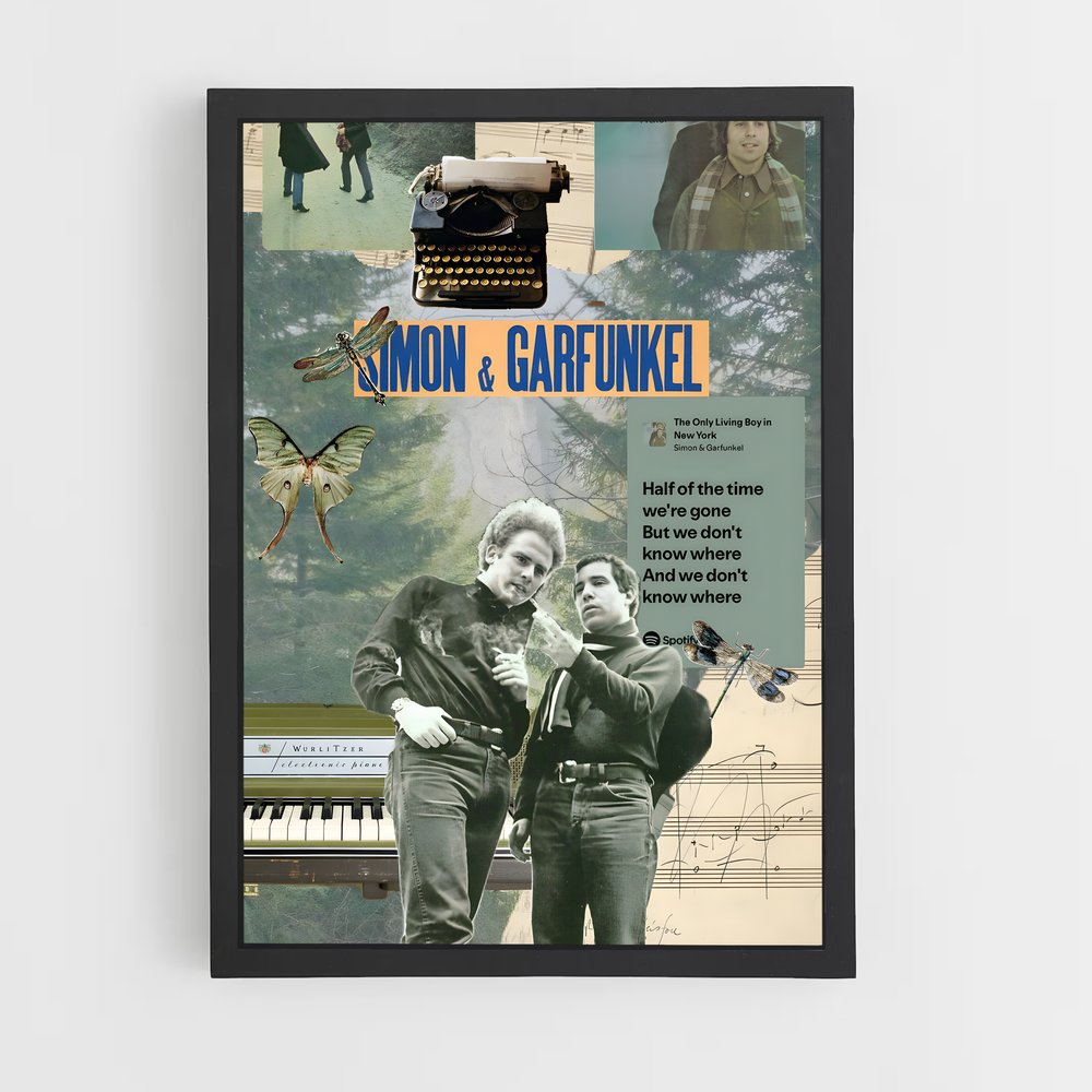 ap-simon and garfunkel-4 cadre Noir