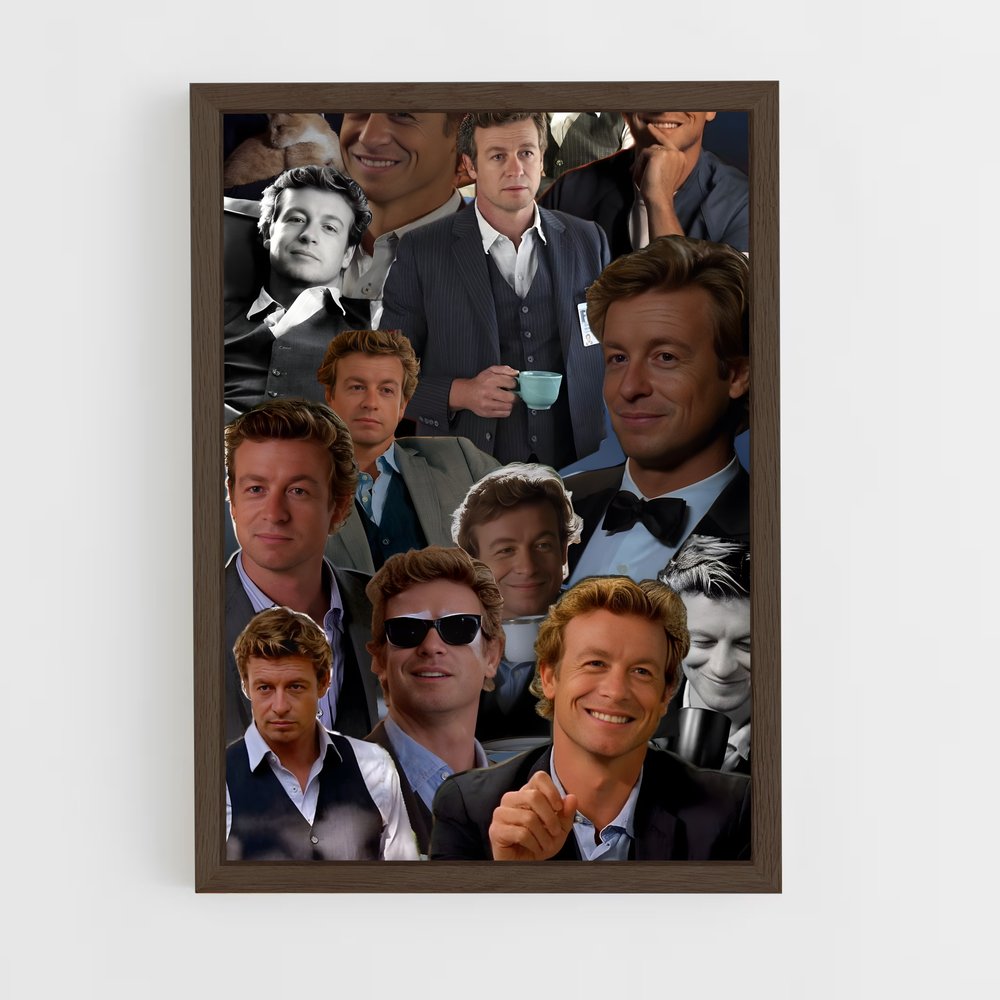 ap-simon baker-1 cadre Bois foncé