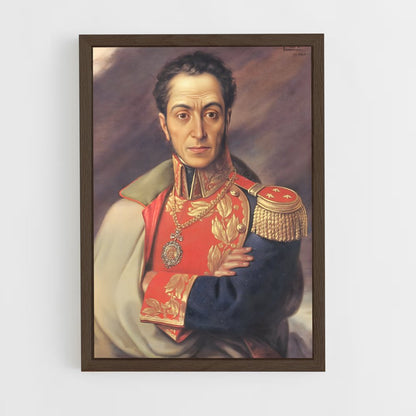 ap-simon bolivar-1 cadre Bois foncé