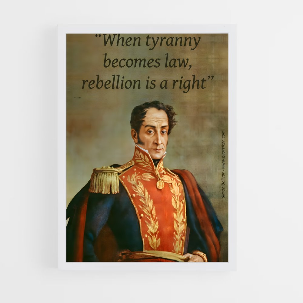 ap-simon bolivar-10 cadre Blanc