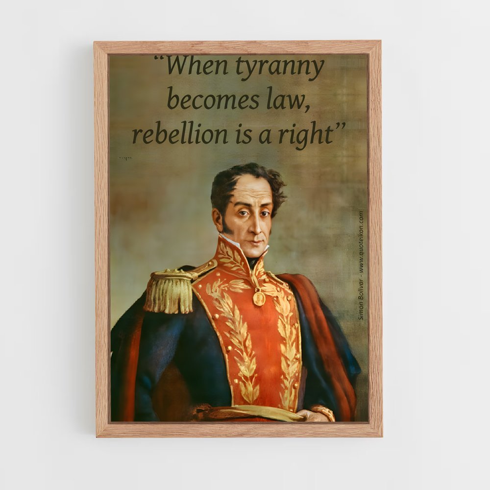 ap-simon bolivar-10 cadre Bois clair