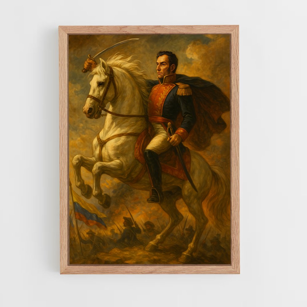 ap-simon bolivar-4 cadre Bois clair