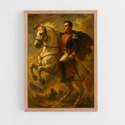 ap-simon bolivar-4 cadre Bois clair