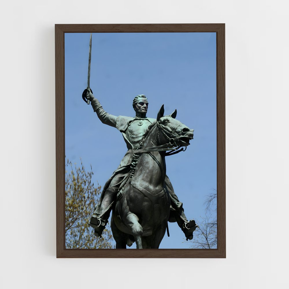 ap-simon bolivar-8 cadre Bois foncé