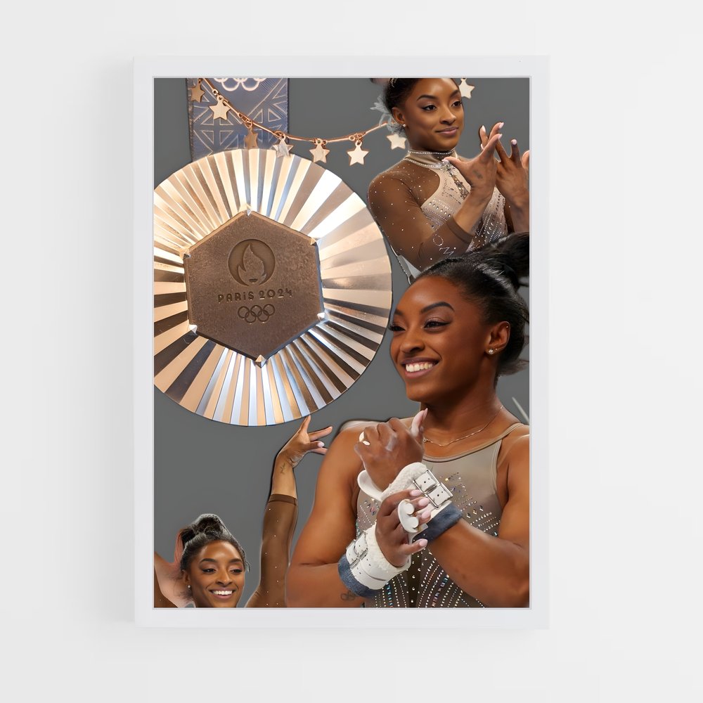 ap-simone biles-1 cadre Blanc