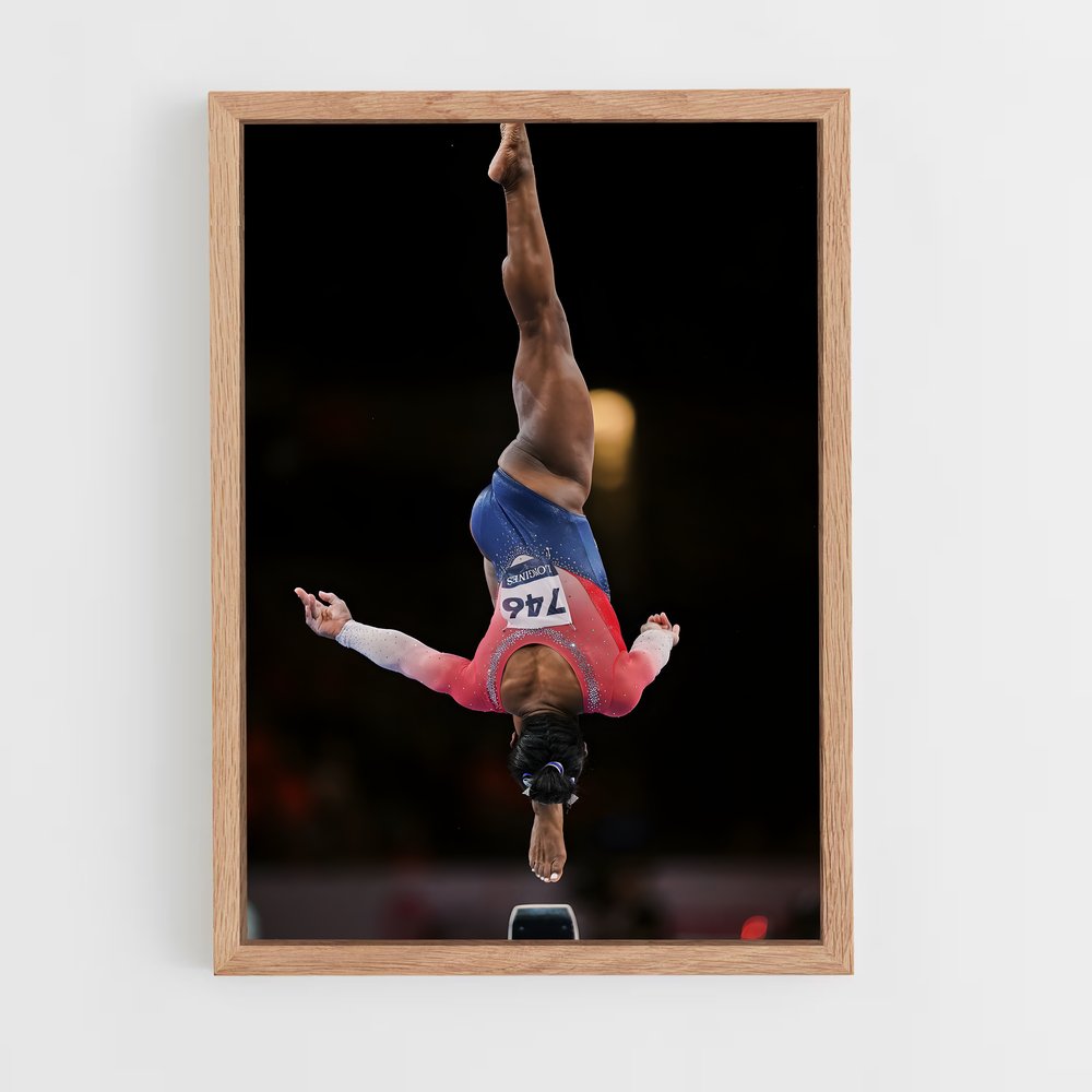 ap-simone biles-7 cadre Bois clair
