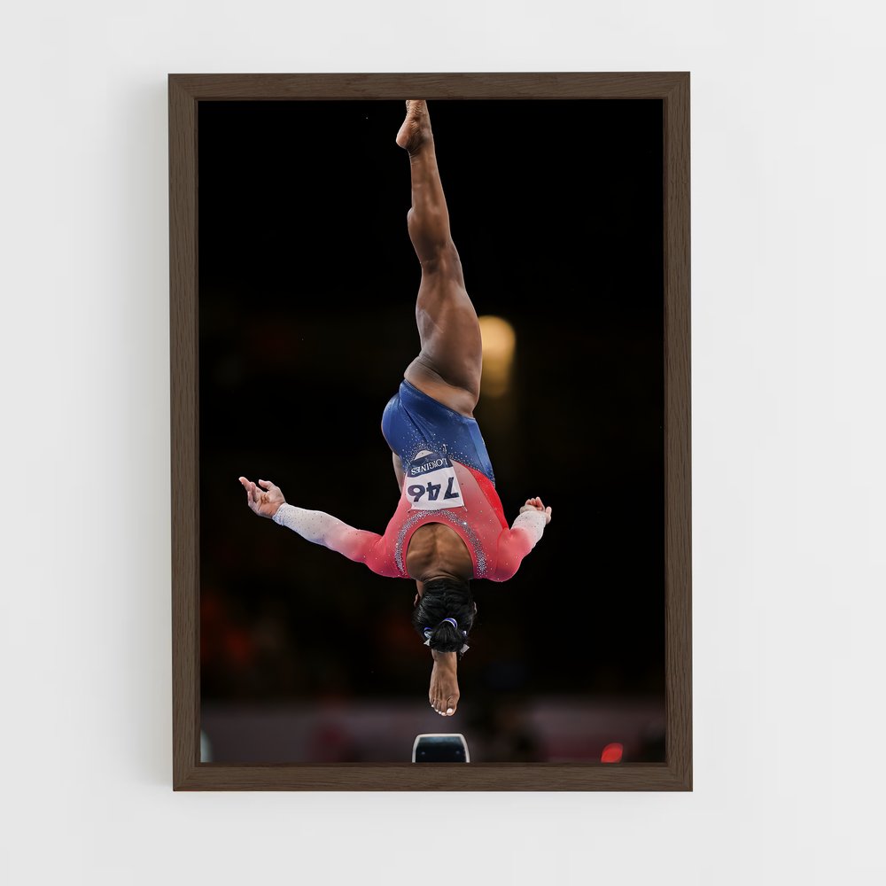 ap-simone biles-7 cadre Bois foncé