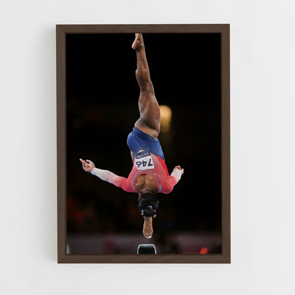 ap-simone biles-7 cadre Bois foncé