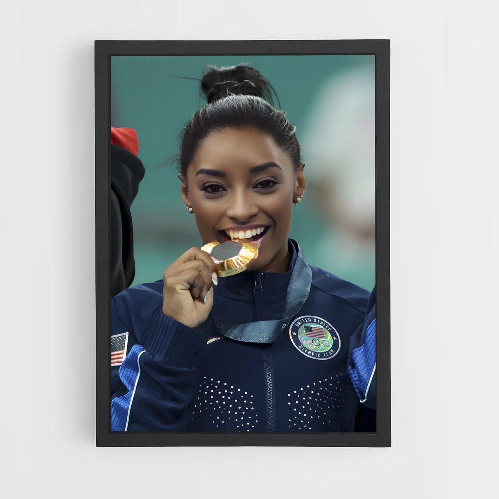ap-simone biles-8 cadre Noir