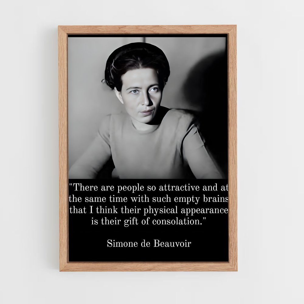 ap-simone de beauvoir-6 cadre Bois clair