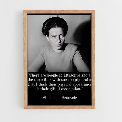 ap-simone de beauvoir-6 cadre Bois clair