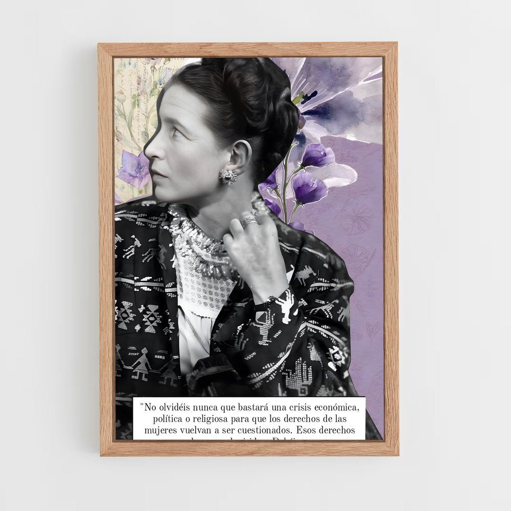 ap-simone de beauvoir-8 cadre Bois clair