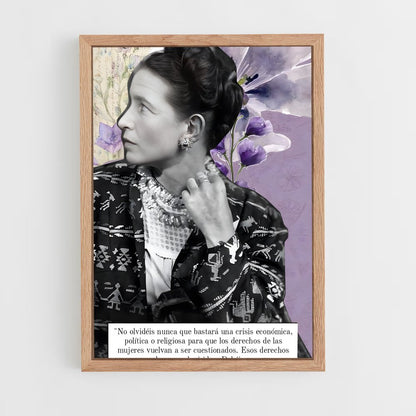 ap-simone de beauvoir-8 cadre Bois clair