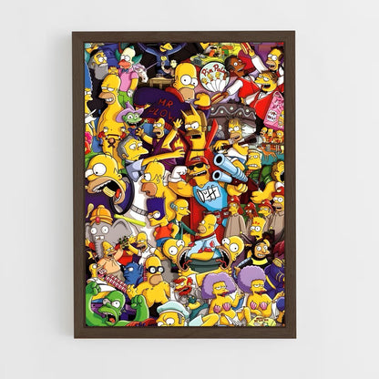 ap-simpsons-6 cadre Bois foncé
