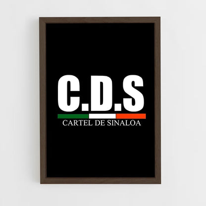 ap-sinaloa cartel-4 cadre Bois foncé