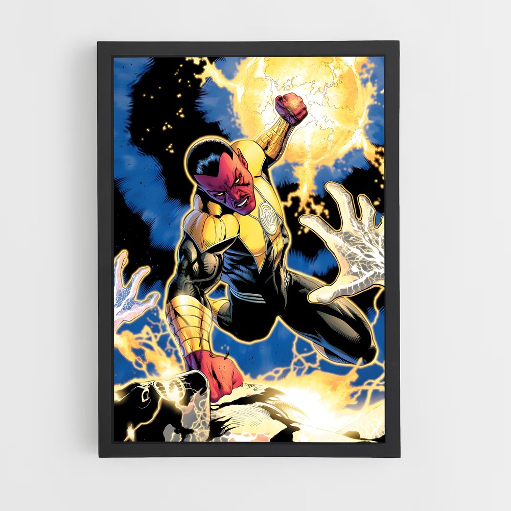 ap-sinestro green lantern-1 cadre Noir