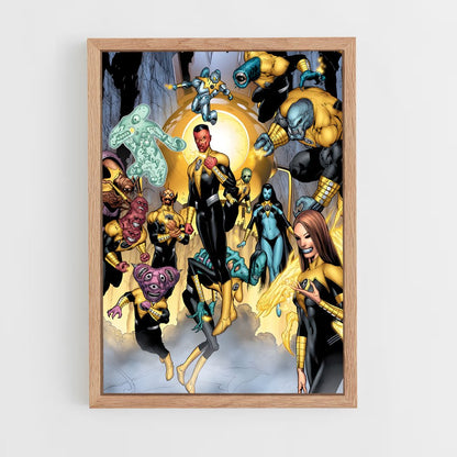 ap-sinestro green lantern-10 cadre Bois clair