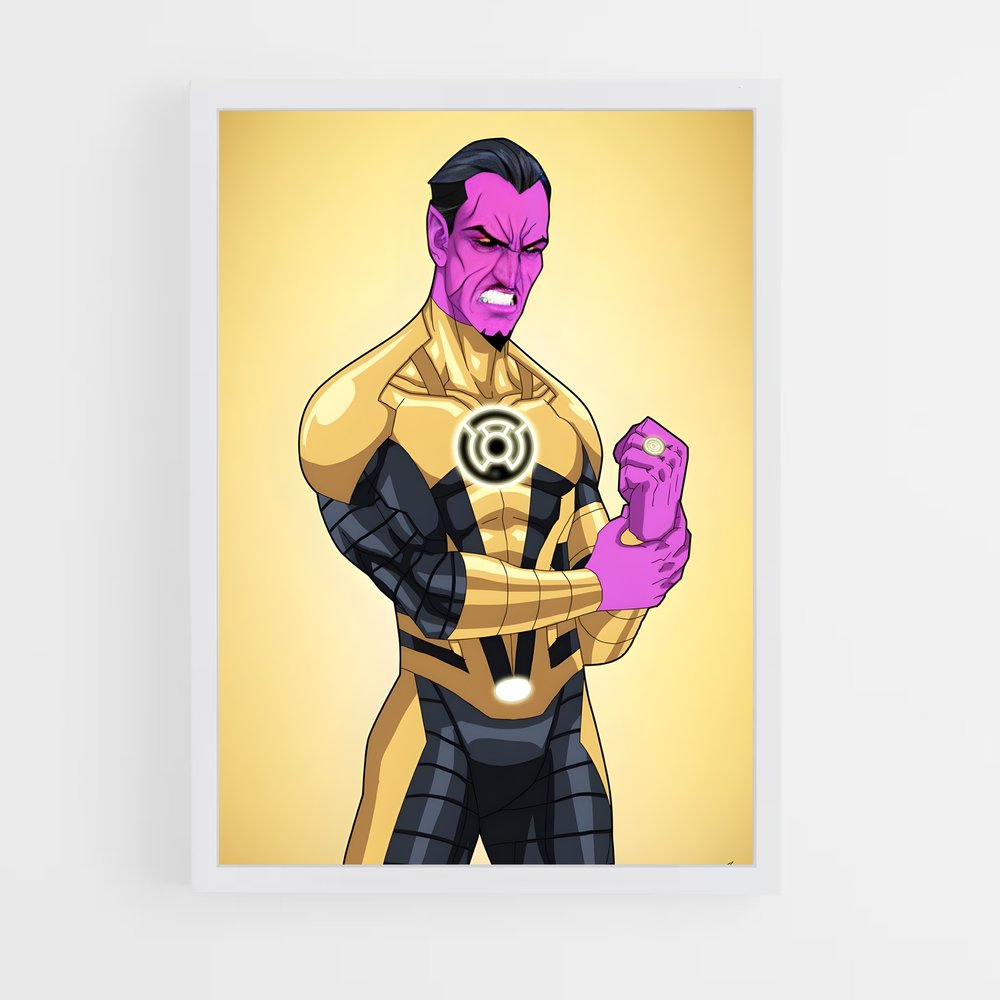 ap-sinestro green lantern-11 cadre Blanc