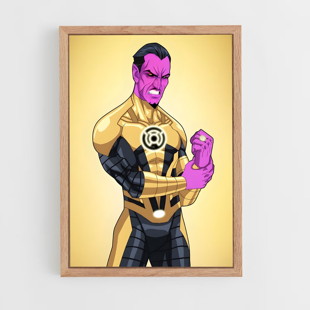 ap-sinestro green lantern-11 cadre Bois clair