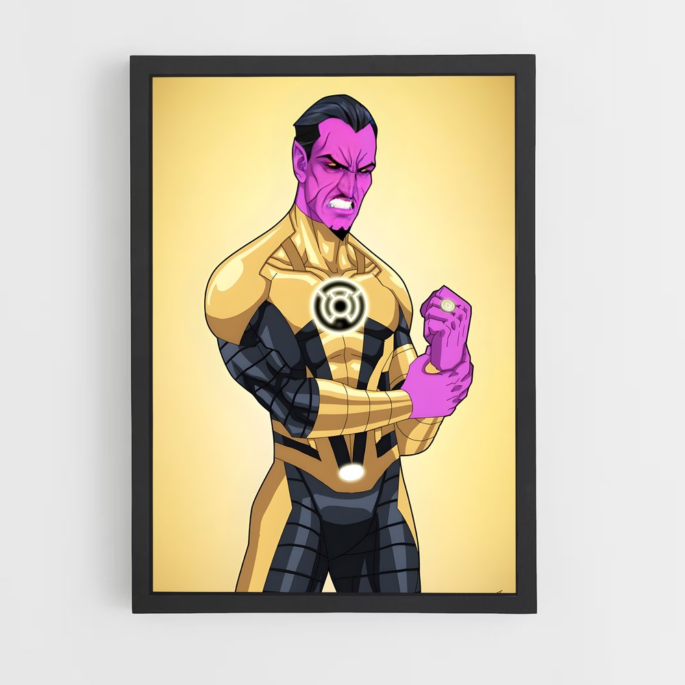 ap-sinestro green lantern-11 cadre Noir