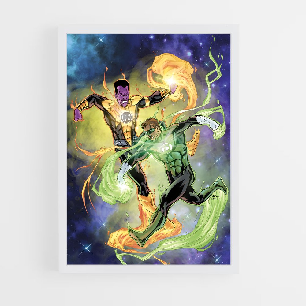 ap-sinestro green lantern-12 cadre Blanc