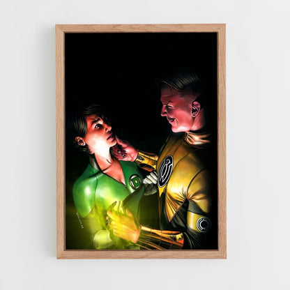 ap-sinestro green lantern-13 cadre Bois clair