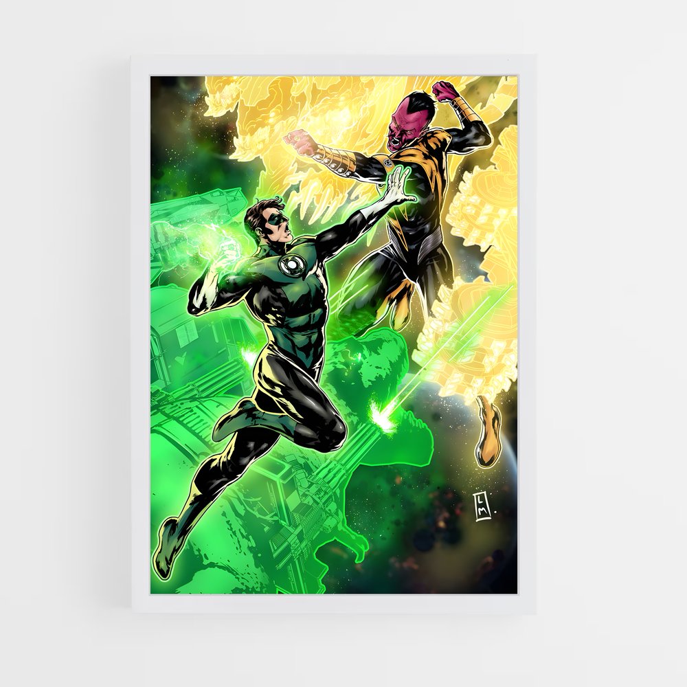 ap-sinestro green lantern-14 cadre Blanc