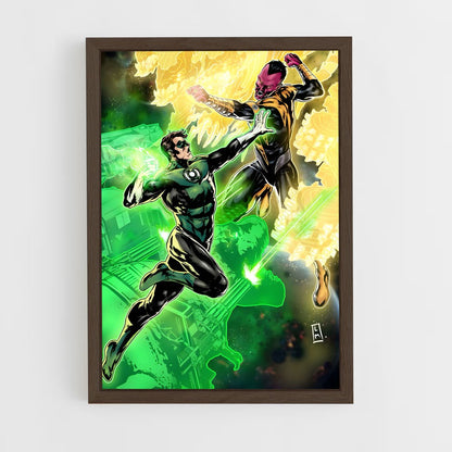 ap-sinestro green lantern-14 cadre Bois foncé