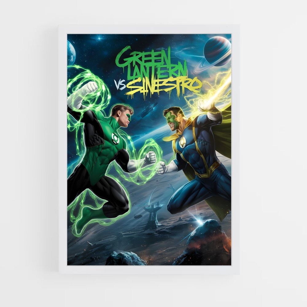 ap-sinestro green lantern-16 cadre Blanc