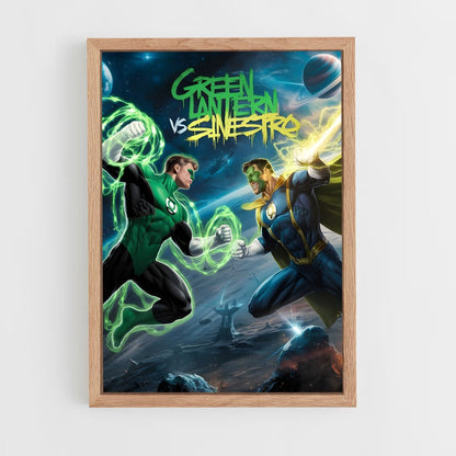ap-sinestro green lantern-16 cadre Bois clair