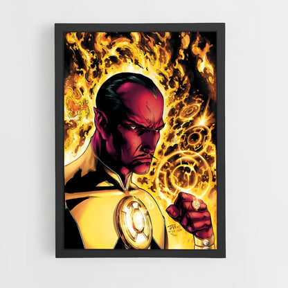 ap-sinestro green lantern-2 cadre Noir