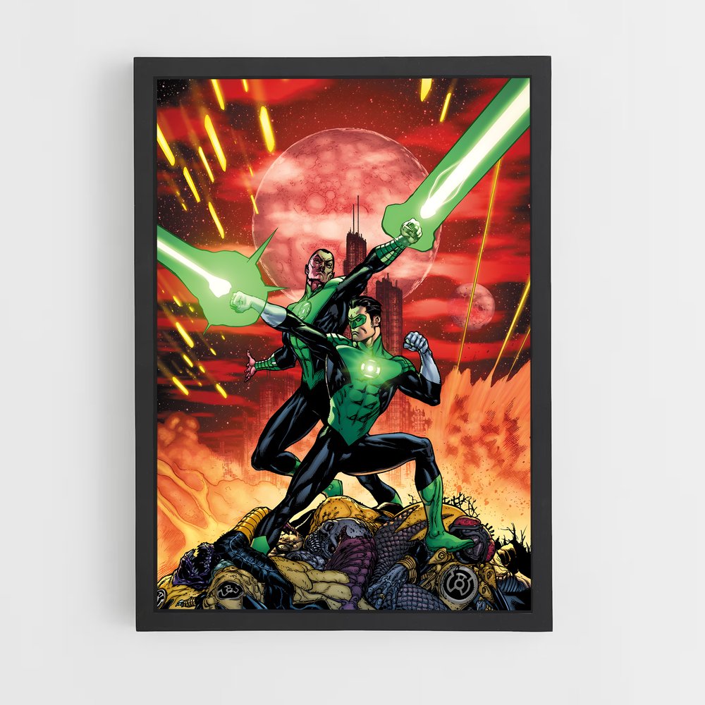 ap-sinestro green lantern-4 cadre Noir