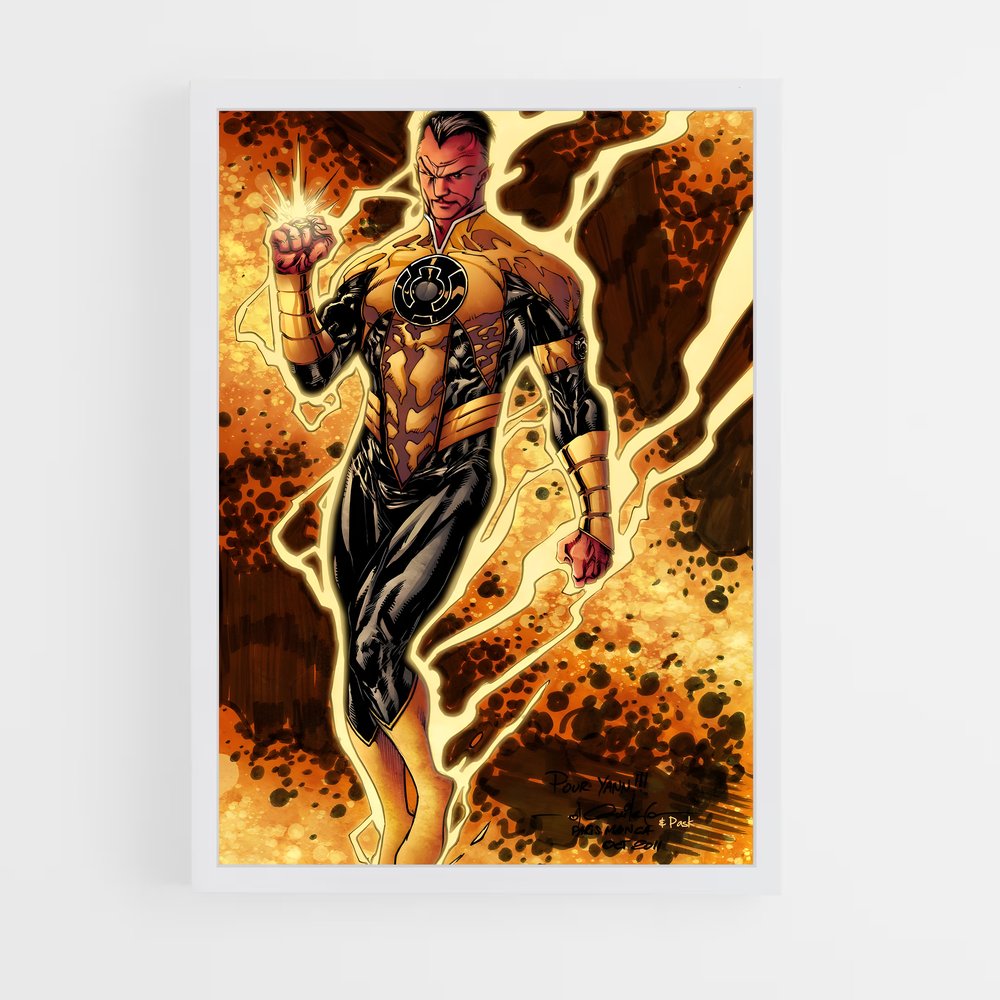 ap-sinestro green lantern-6 cadre Blanc