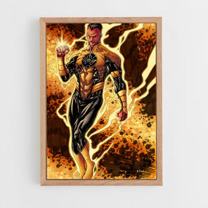 ap-sinestro green lantern-6 cadre Bois clair