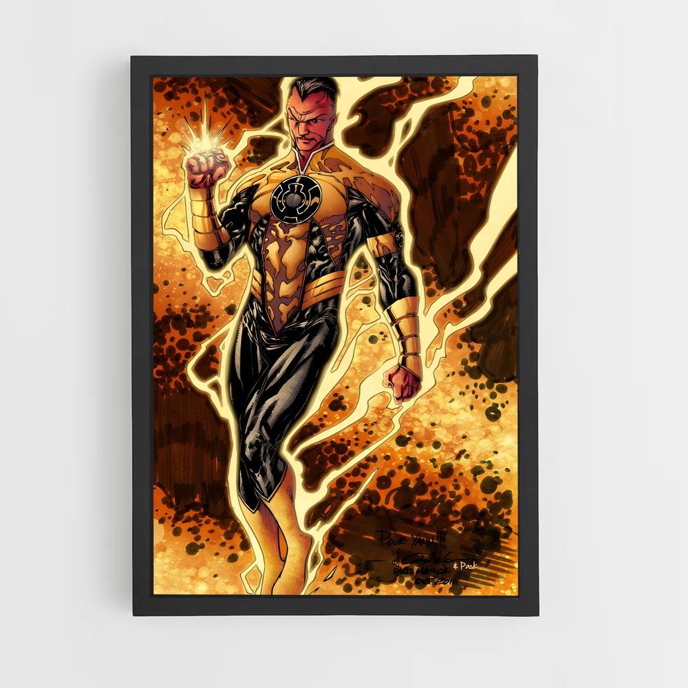 ap-sinestro green lantern-6 cadre Noir