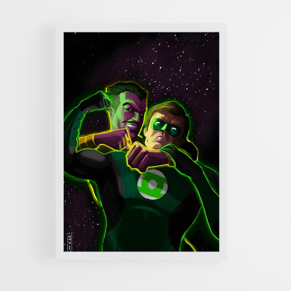 ap-sinestro green lantern-7 cadre Blanc