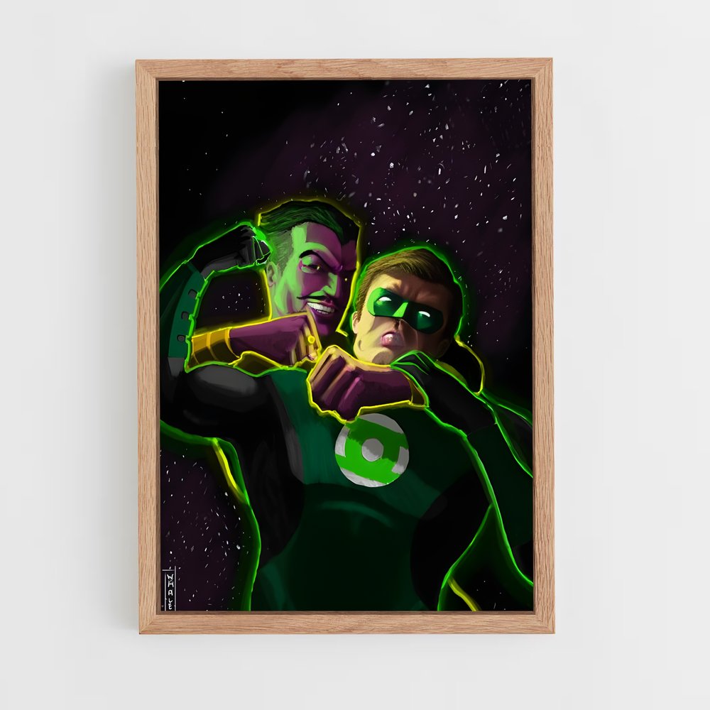 ap-sinestro green lantern-7 cadre Bois clair