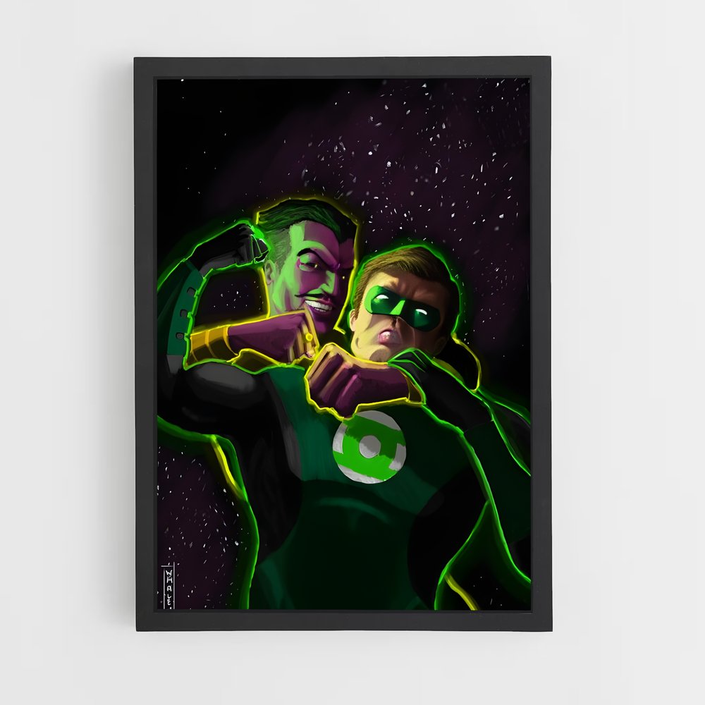 ap-sinestro green lantern-7 cadre Noir