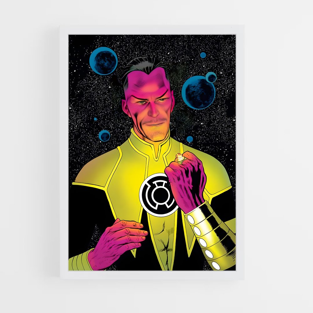 ap-sinestro green lantern-8 cadre Blanc