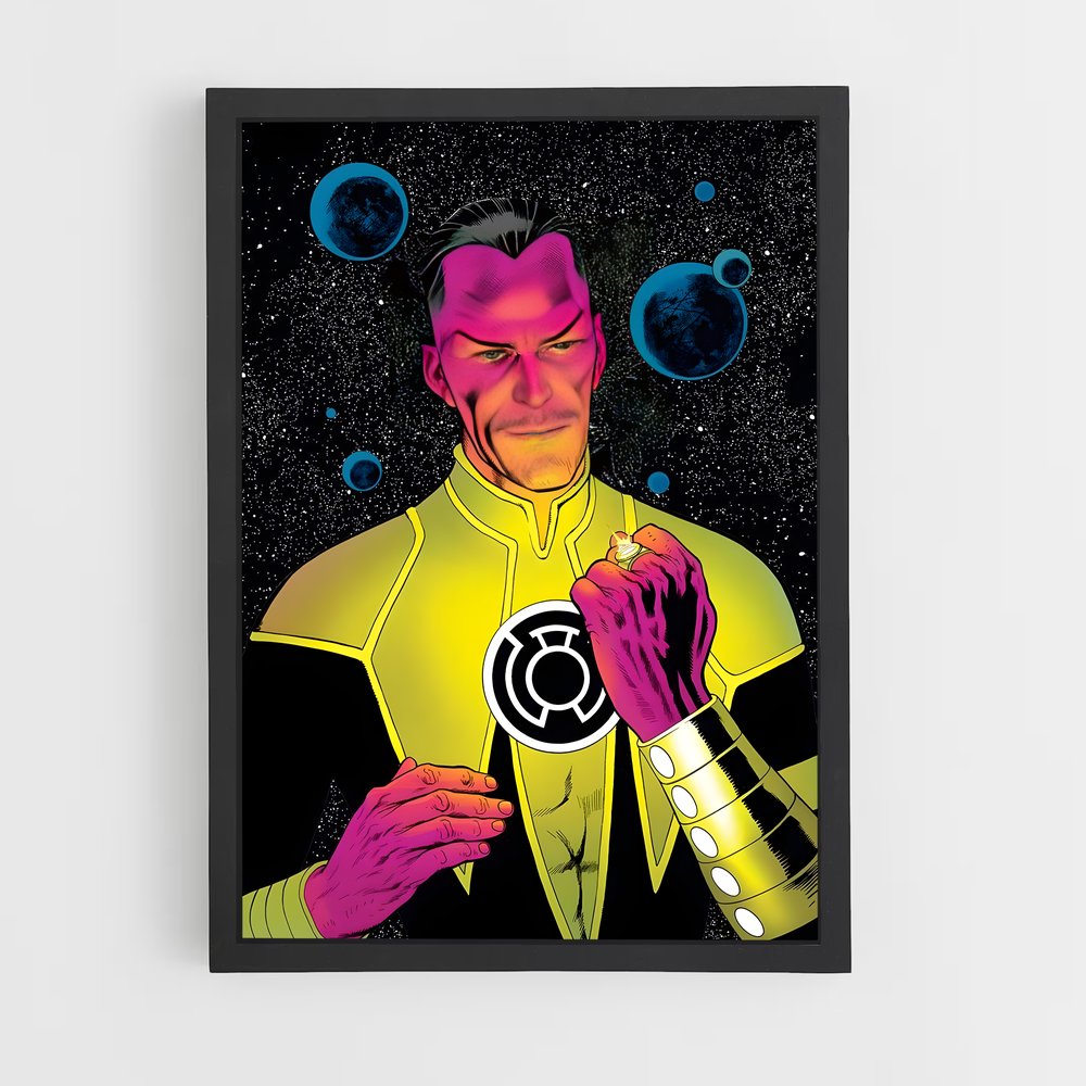 ap-sinestro green lantern-8 cadre Noir