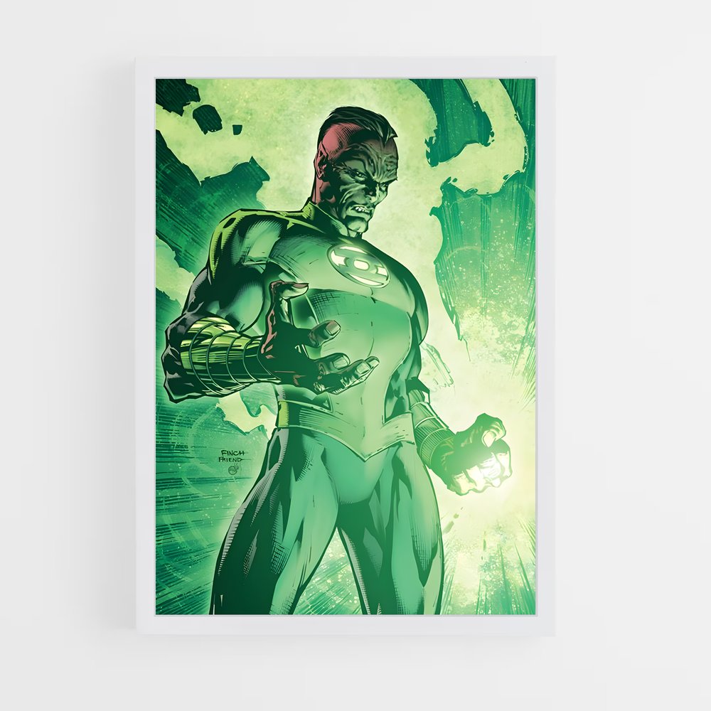 ap-sinestro green lantern-9 cadre Blanc