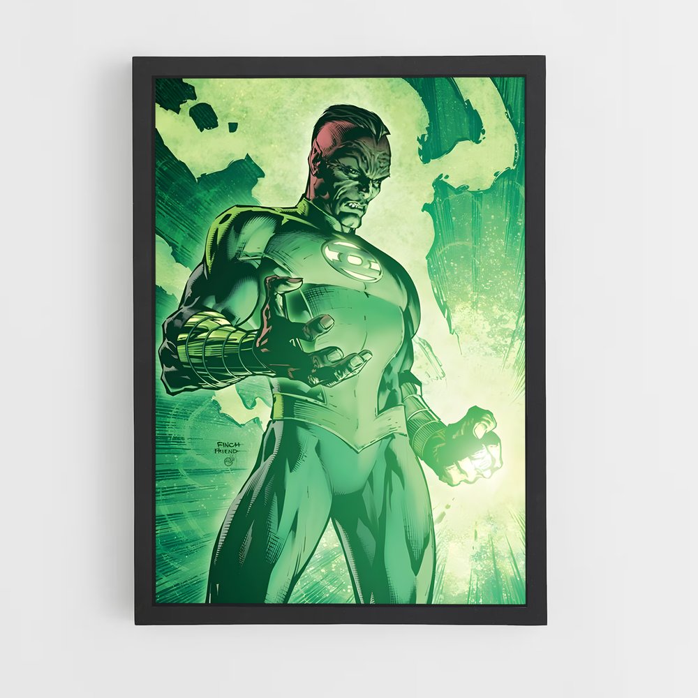 ap-sinestro green lantern-9 cadre Noir