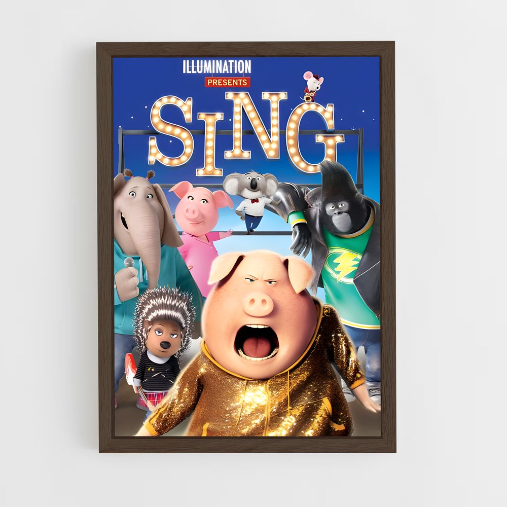ap-sing-2 cadre Bois foncé