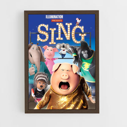 ap-sing-2 cadre Bois foncé