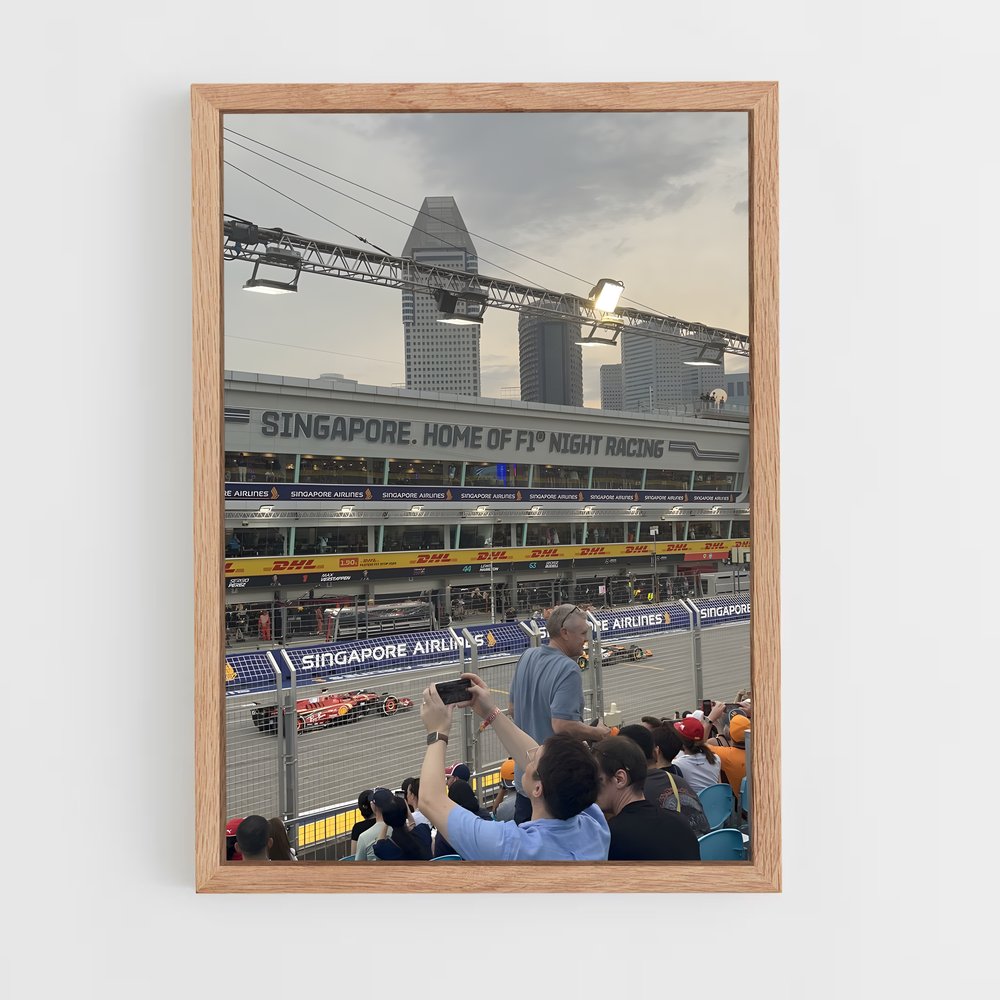 ap-singapore grand prix-12 cadre Bois clair