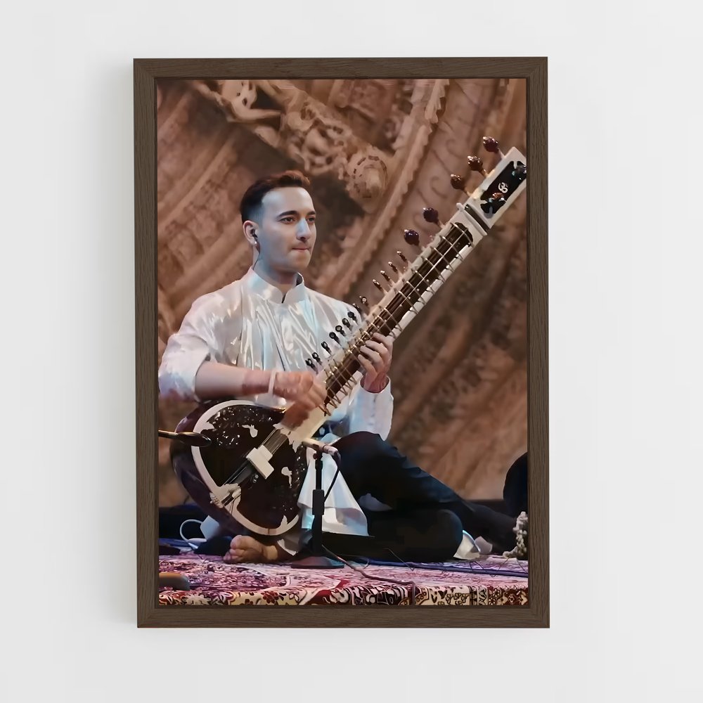 ap-sitar-3 cadre Bois foncé