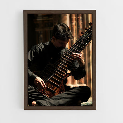 ap-sitar-7 cadre Bois foncé