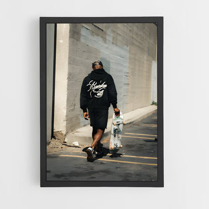 ap-skateboard fashion-12 cadre Noir